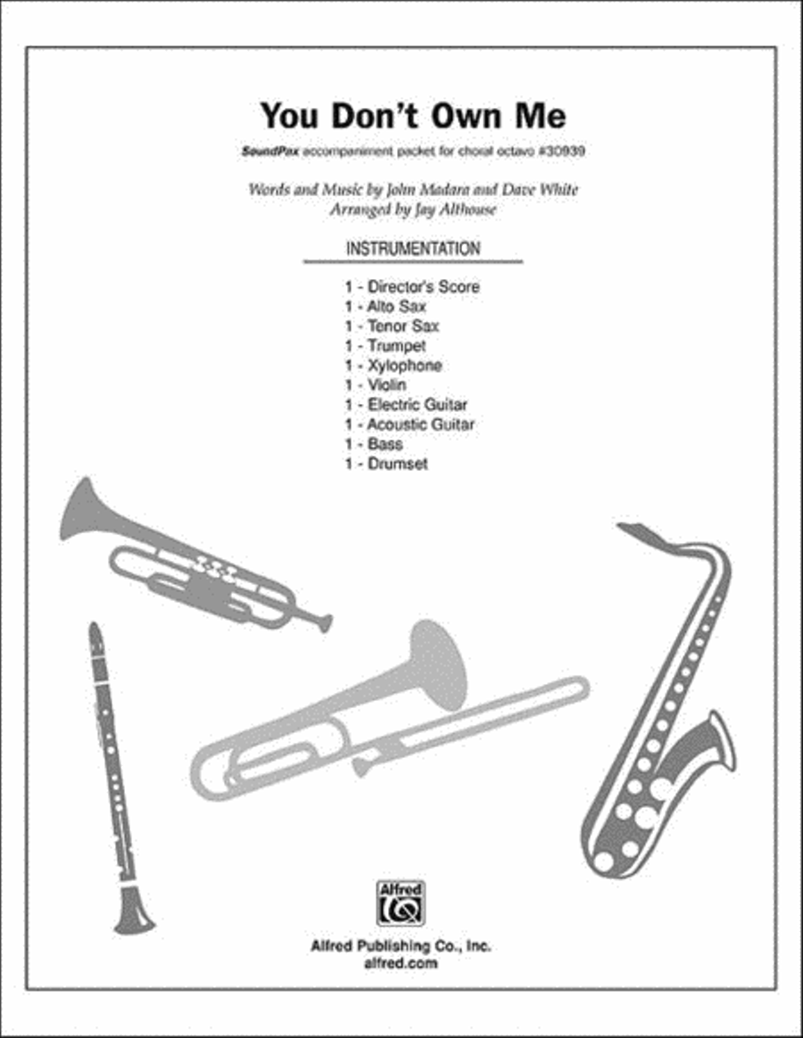 You Don't Own Me Choir scores gallery preview page 1