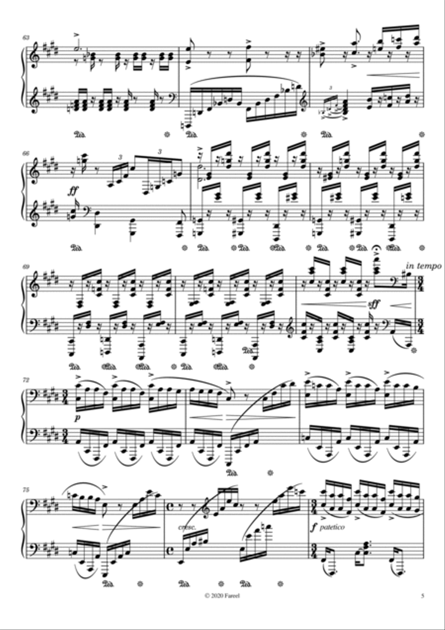 Tableaux Du Jour : I.Nuit étoilée Piano Solo scores gallery preview page 5