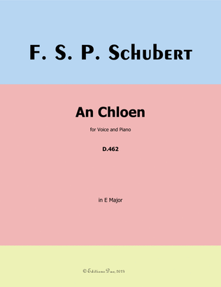 An Chloen, by Schubert, in E Major