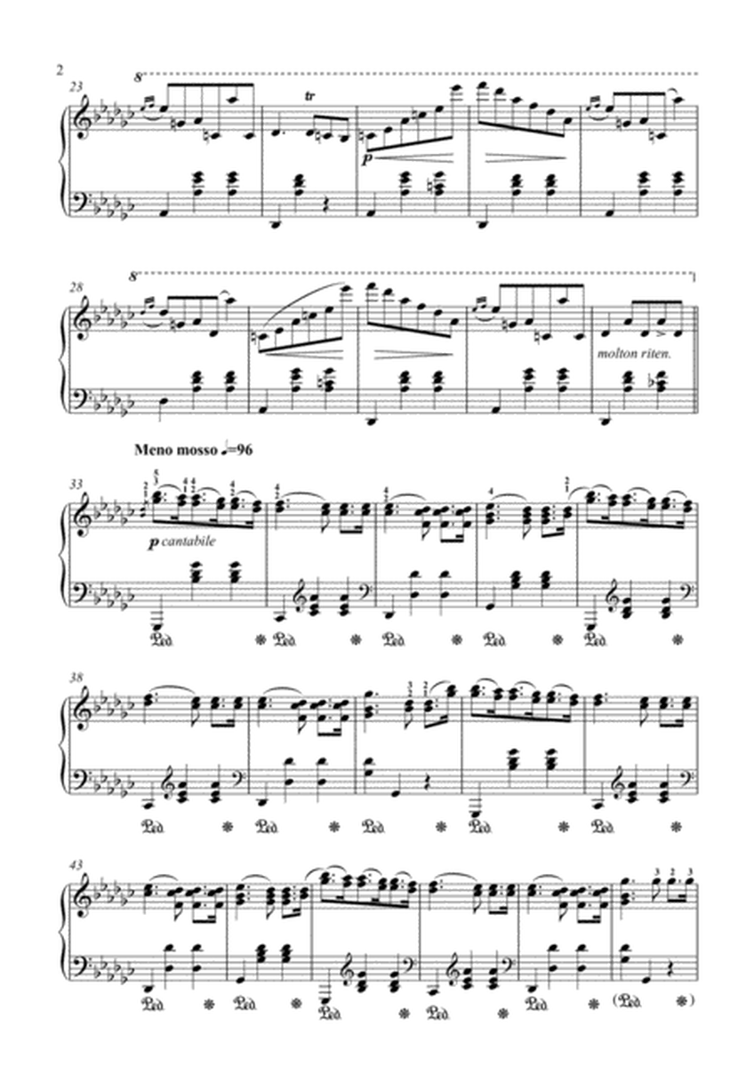 Waltz in G-flat Major, Op. 70, No. 1 for piano solo image number null