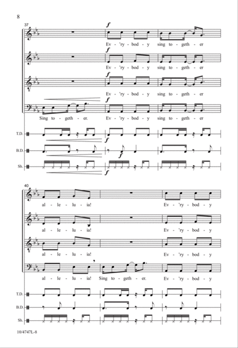African Psalm African Psalm 4-Part scores gallery preview page 8