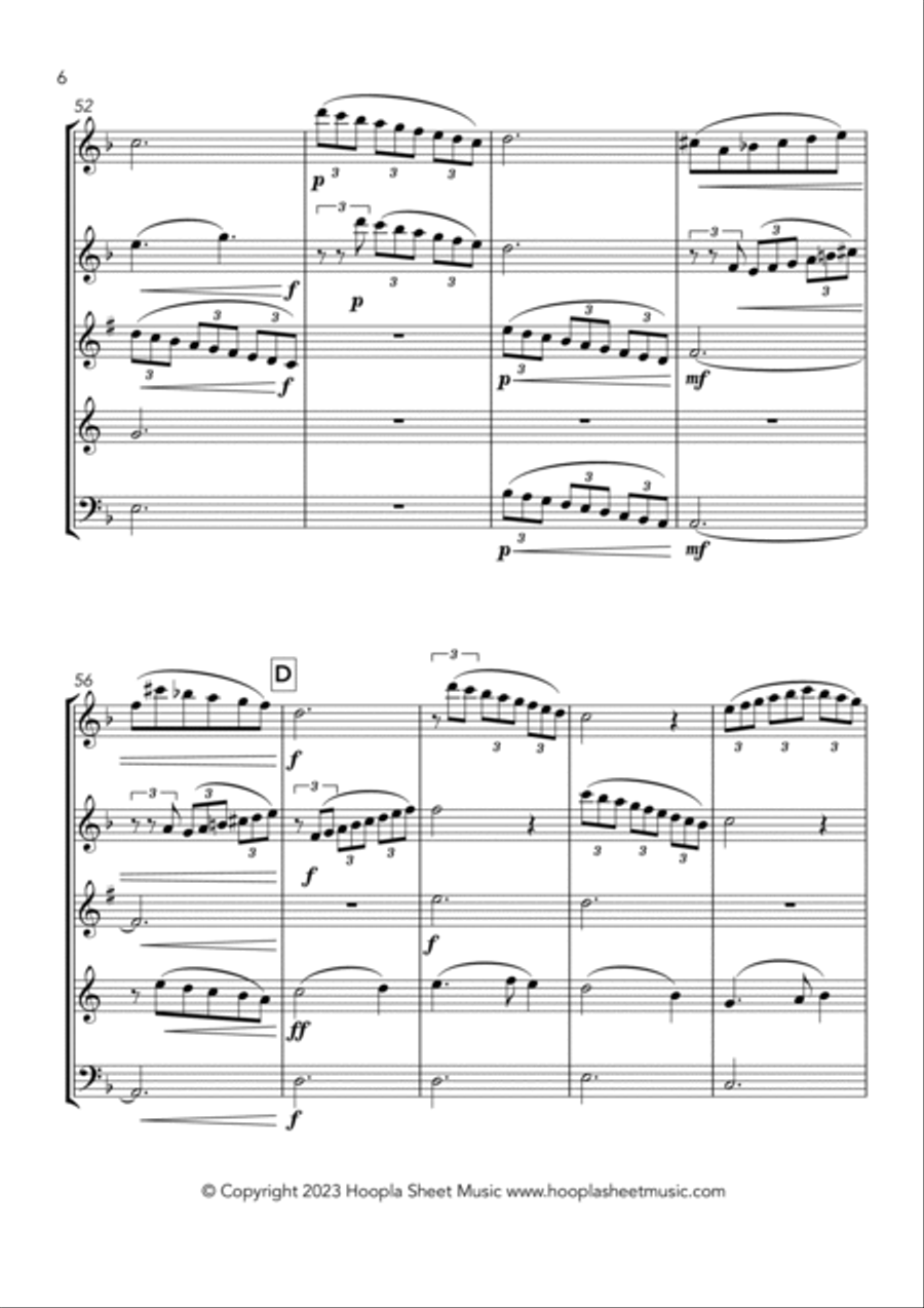 Greensleeves (Fantasy) Greensleeves (Fantasy) Woodwind Quintet scores gallery preview page 5