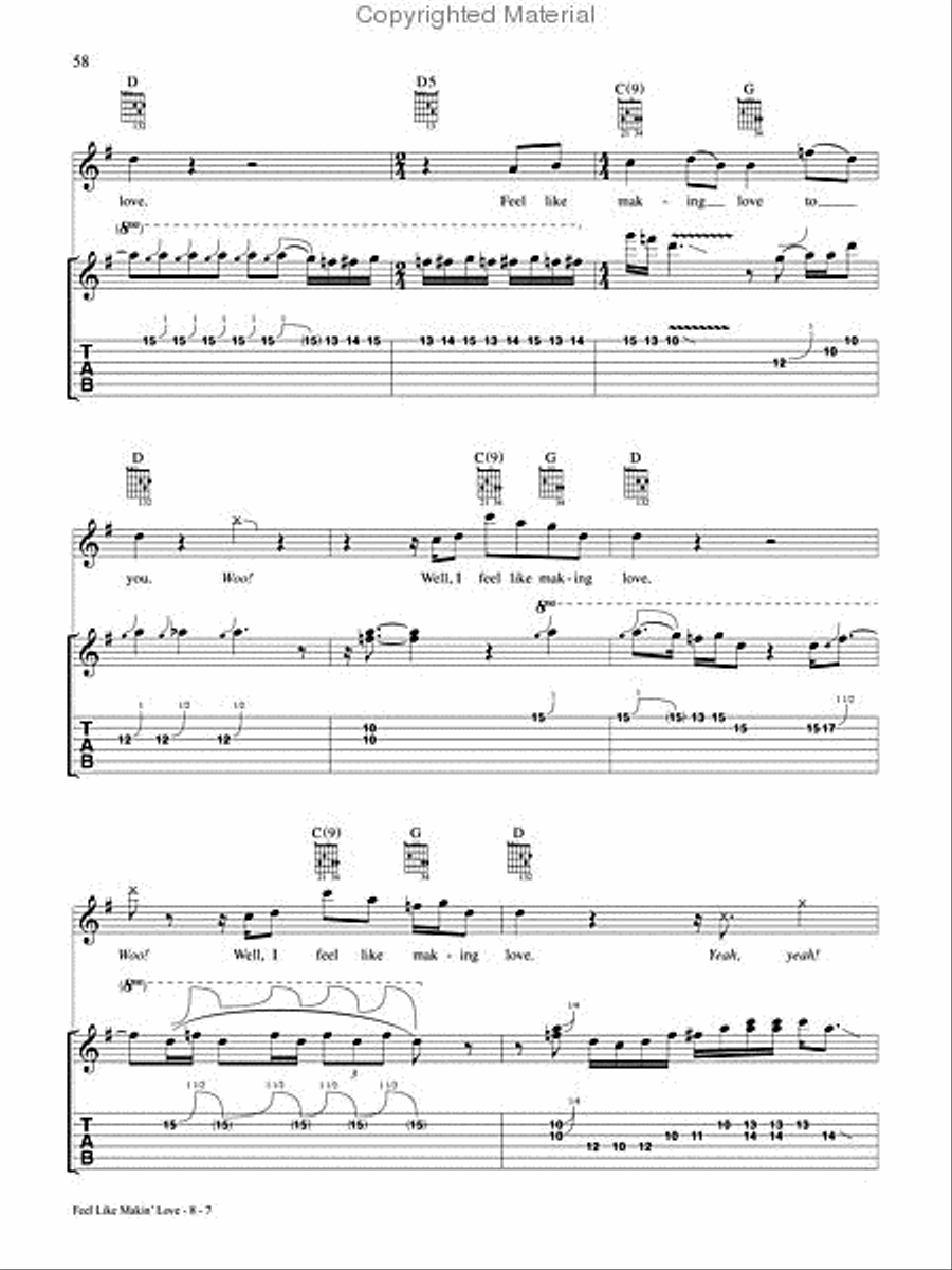 The Greatest Classic Rock Guitar Electric Guitar scores gallery preview page 8