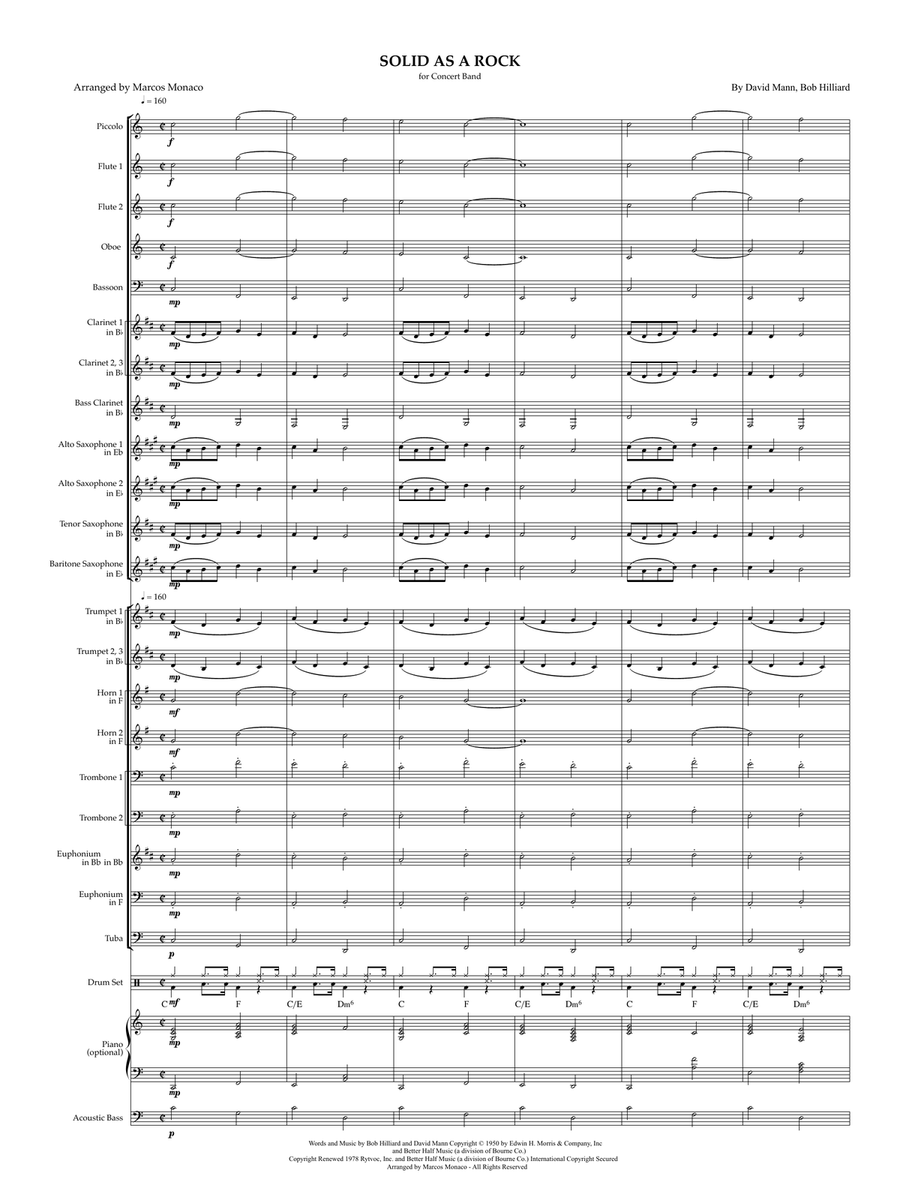 Solid As A Rock Concert Band scores gallery preview page 3