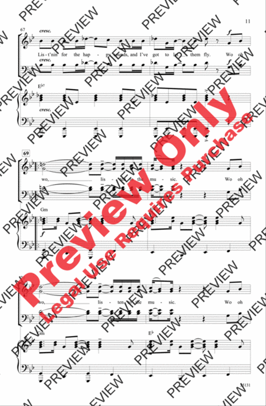 Listen to the Music 4-Part scores gallery preview page 11