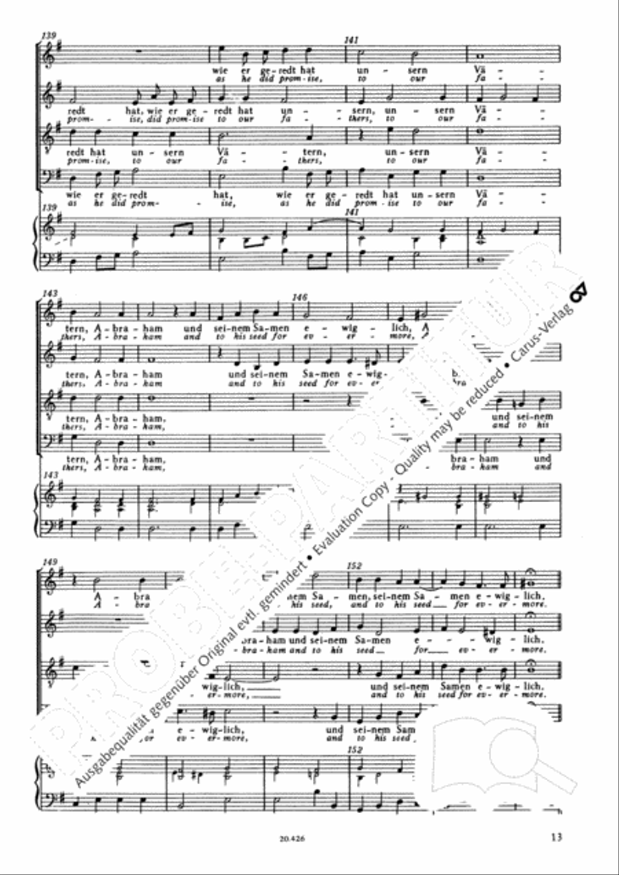 Magnificat (Meine Seele erhebt den Herrn); Ehre sei dem Vater Score scores gallery preview page 15