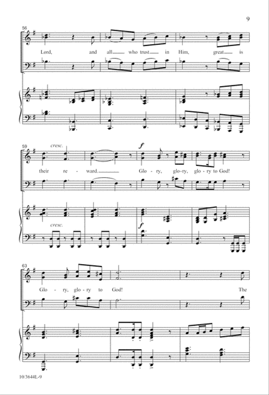 We Sing Glory to God! 3-Part scores gallery preview page 9