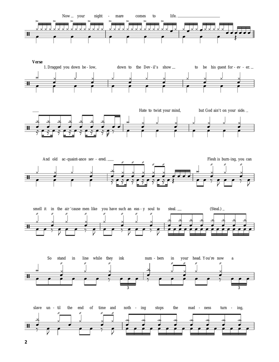 Nightmare Drum Set scores gallery preview page 2