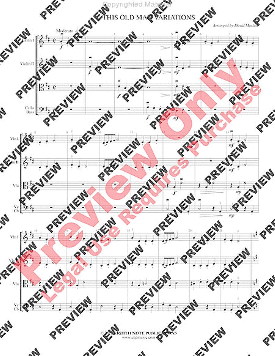 This Old Man Variations This Old Man Variations String Orchestra scores gallery preview page 4