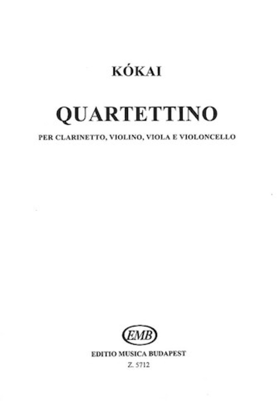 Quartettino for Clarinet, Violin, Viola & Violoncello Clarinet scores gallery preview page 1
