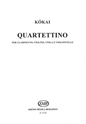 Book cover for Quartettino for Clarinet, Violin, Viola & Violoncello