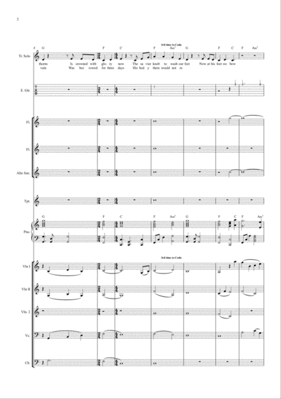 Resurrecting Piano, Vocal, Guitar scores gallery preview page 2