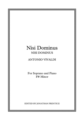Nisi Dominus (1st Mvmt) - Nisi Dominus (F# Minor)