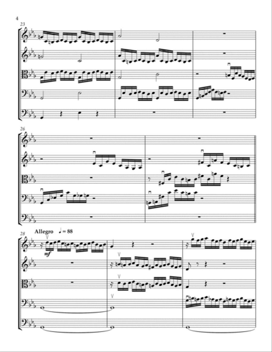 PRELUDE II FOR STRING ORCHESTRA Chamber Music scores gallery preview page 4