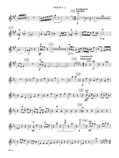 Lonestar Variations: 1st Violin