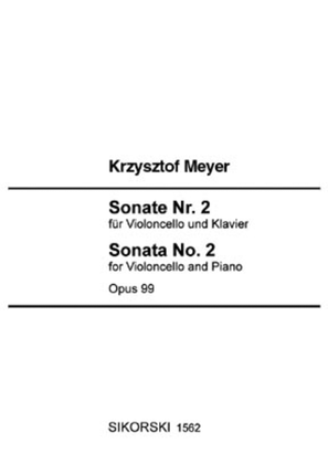 Book cover for Sonata No. 2 for Violoncello and Piano, Op. 99