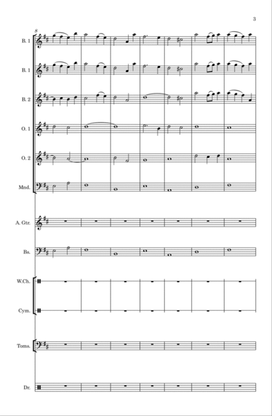 A Whole New World Large Ensemble scores gallery preview page 3