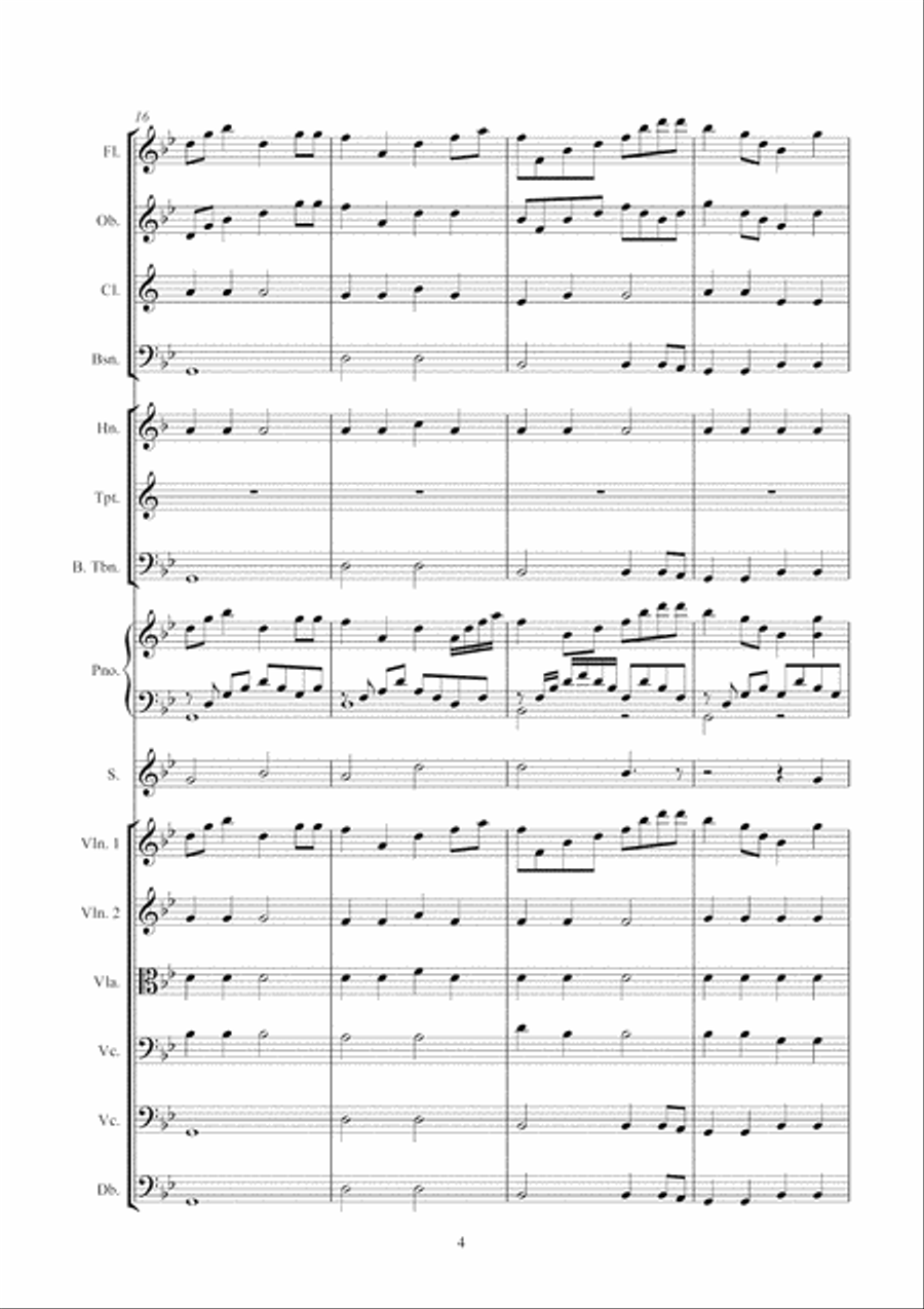 A Moment in Paradise Full Orchestra scores gallery preview page 4