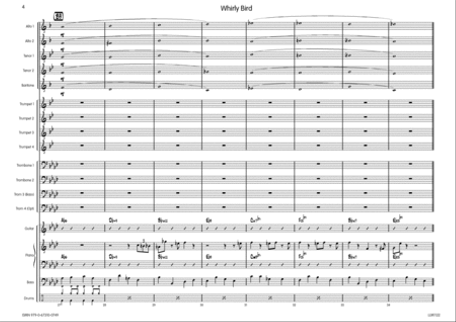 Whirly Bird Whirly Bird Big Band scores gallery preview page 5