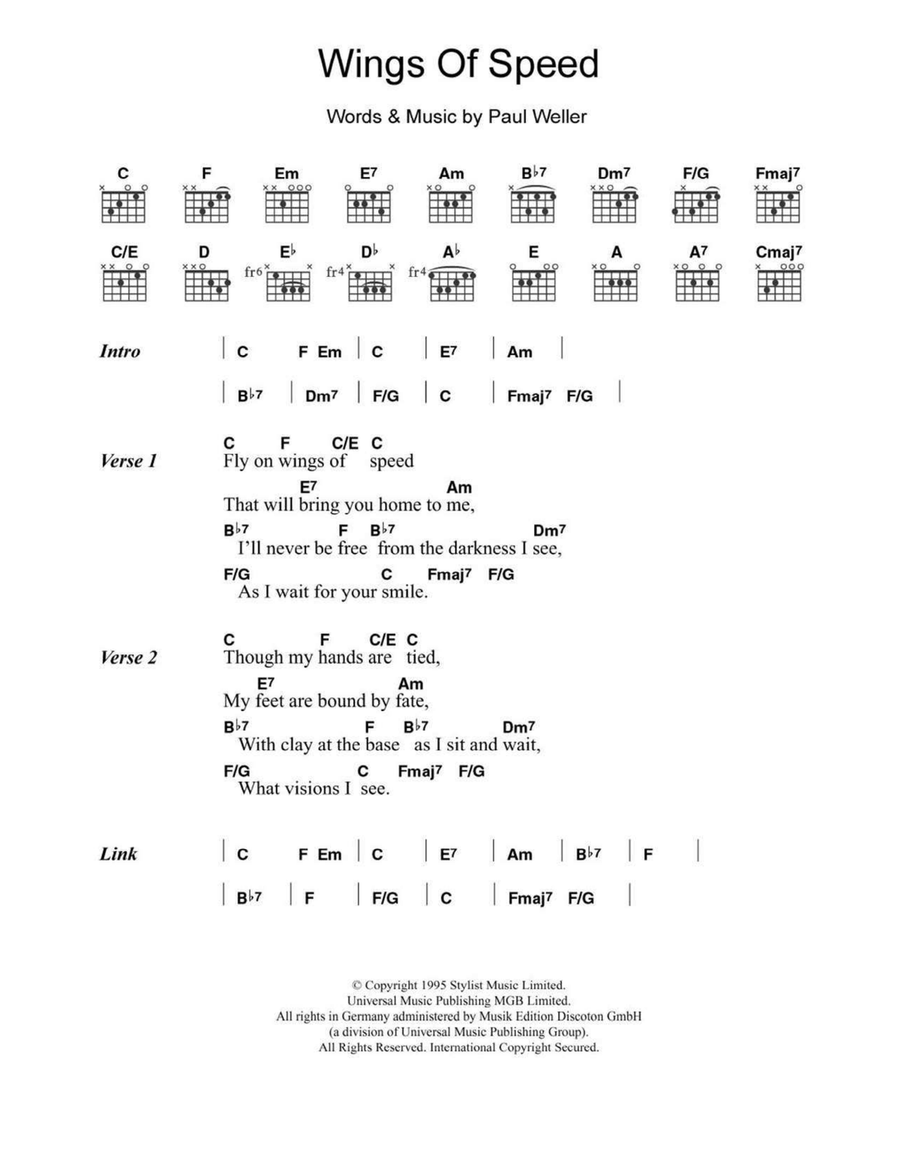 Wings Of Speed Wings Of Speed Acoustic Guitar scores gallery preview page 1