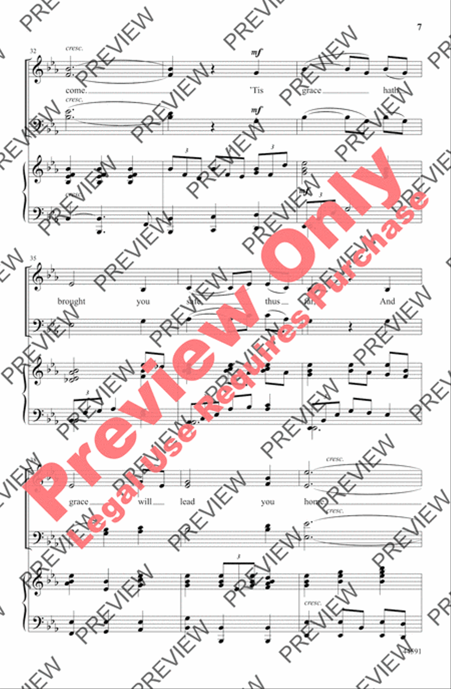 Go Rest High on That Mountain 4-Part scores gallery preview page 17
