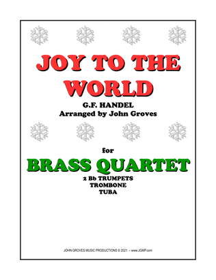 Book cover for Joy To The World - 2 Trumpet, Trombone, Tuba (Brass Quartet)