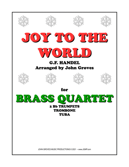 Joy To The World - 2 Trumpet, Trombone, Tuba (Brass Quartet) image number null