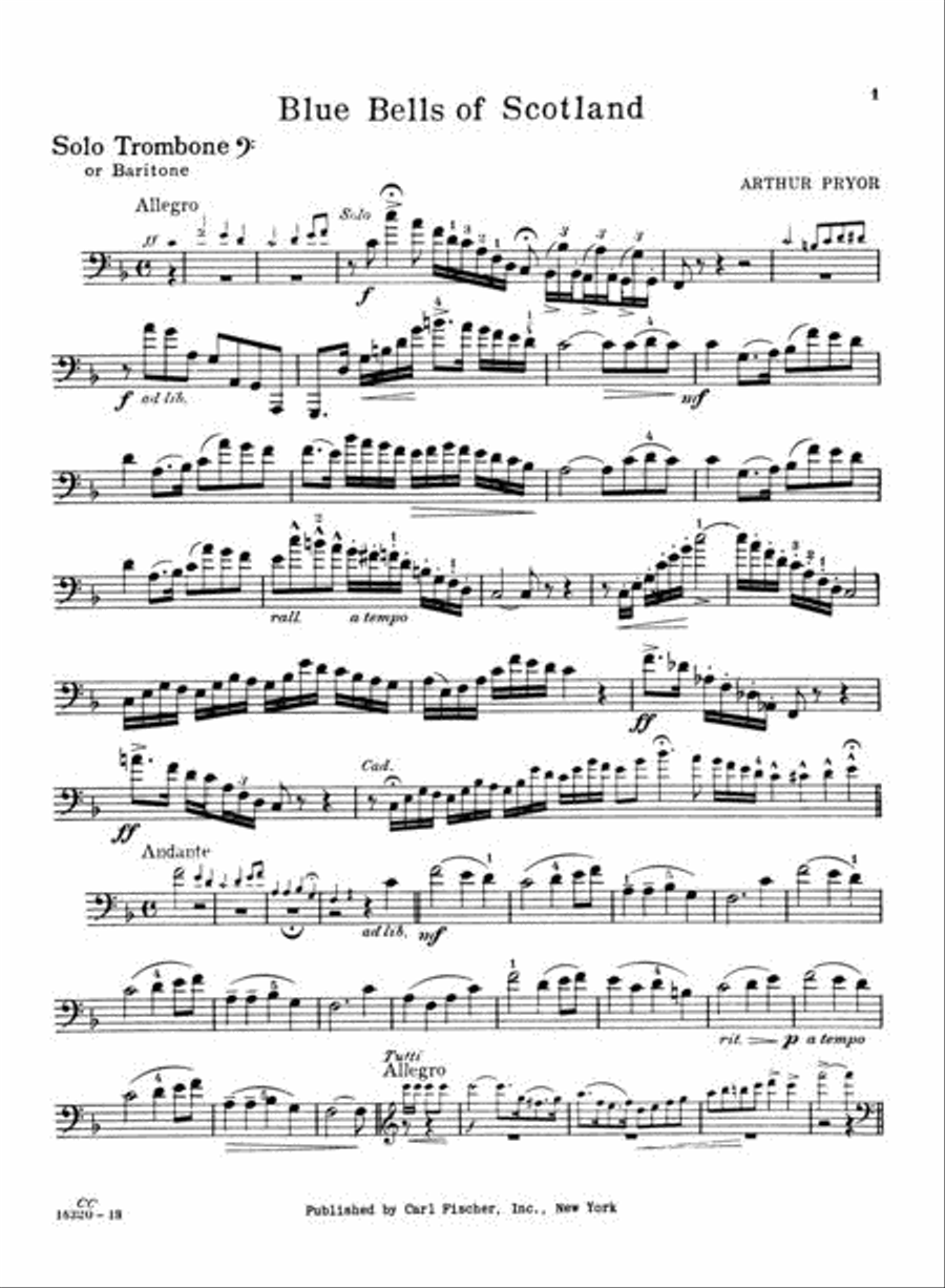 Blue Bells of Scotland Blue Bells of Scotland Baritone Horn BC scores gallery preview page 3