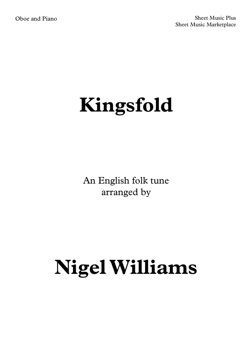 Kingsfold, an English folk tune for Oboe and Piano image number null