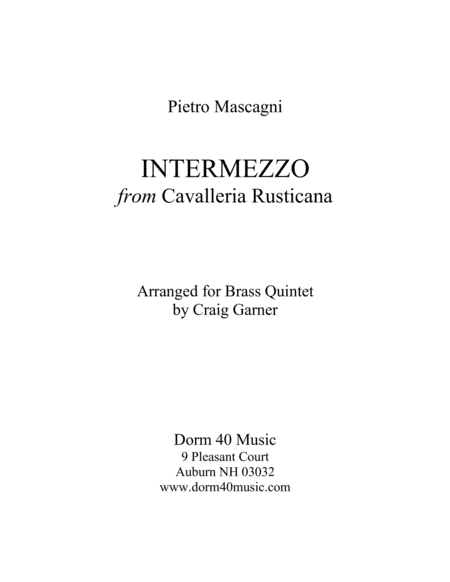 Intermezzo, from "Cavalleria Rusticana" image number null