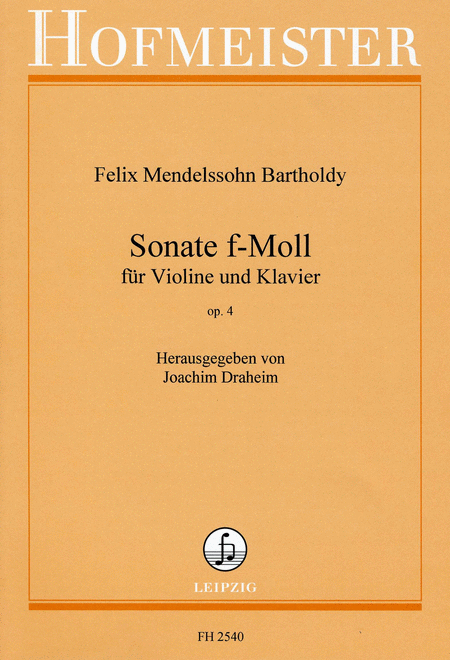 Sonate f-Moll, op. 4