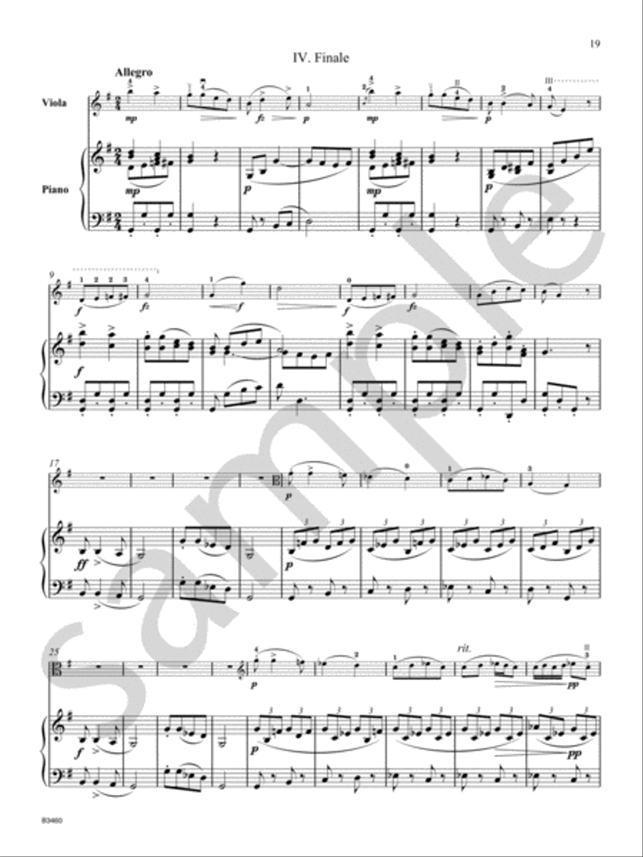 Sonatina Viola scores gallery preview page 10