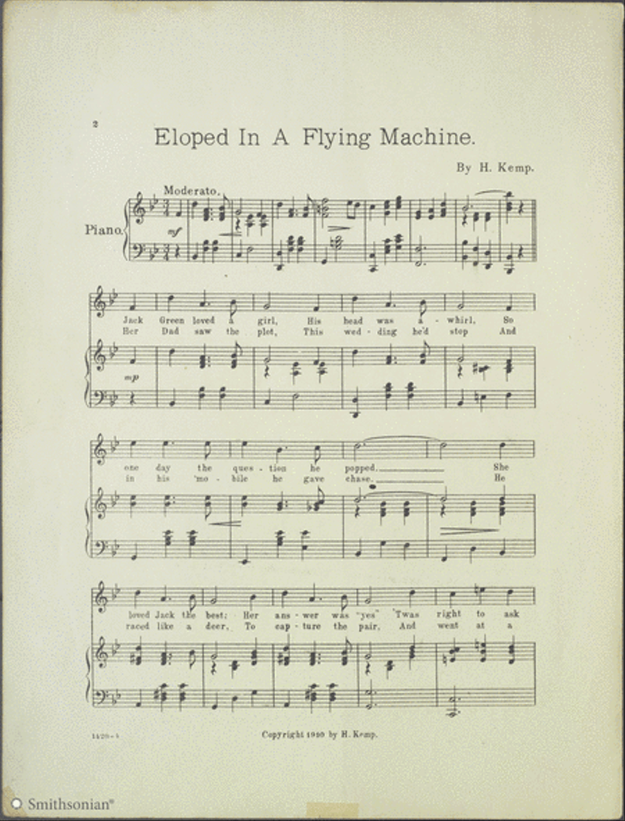 Eloped in A Flying Machine Piano, Vocal scores gallery preview page 2