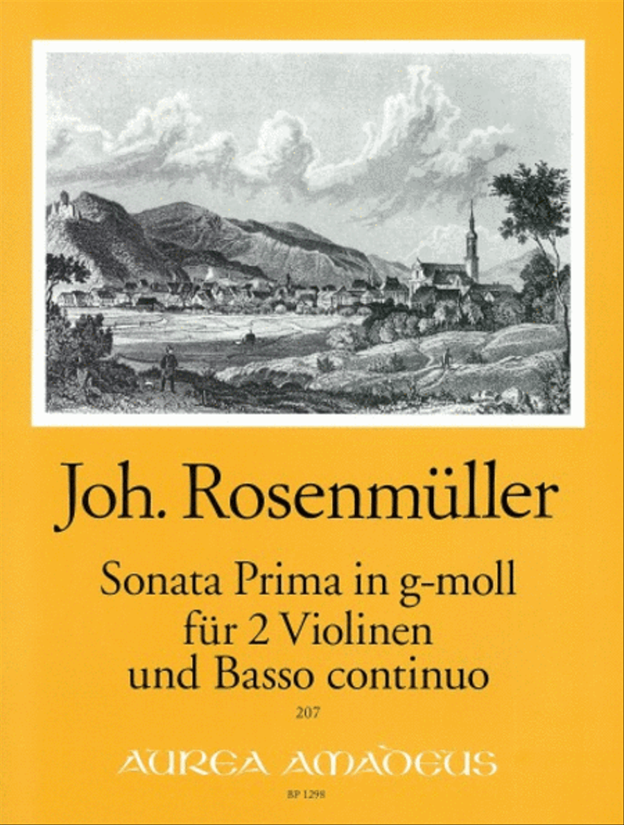 Sonata Prima in G Minor Violin scores gallery preview page 1