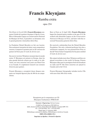 Rumba extra, opus 253