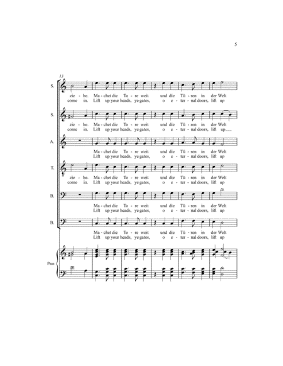Machet die Tore weit A Cappella scores gallery preview page 4