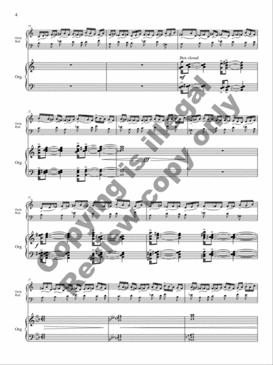Triptych for Organ and Large Orchestra Orchestra scores gallery preview page 4