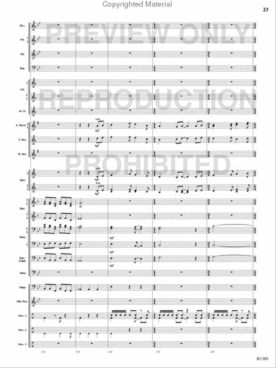 American Visions Concert Band scores gallery preview page 22