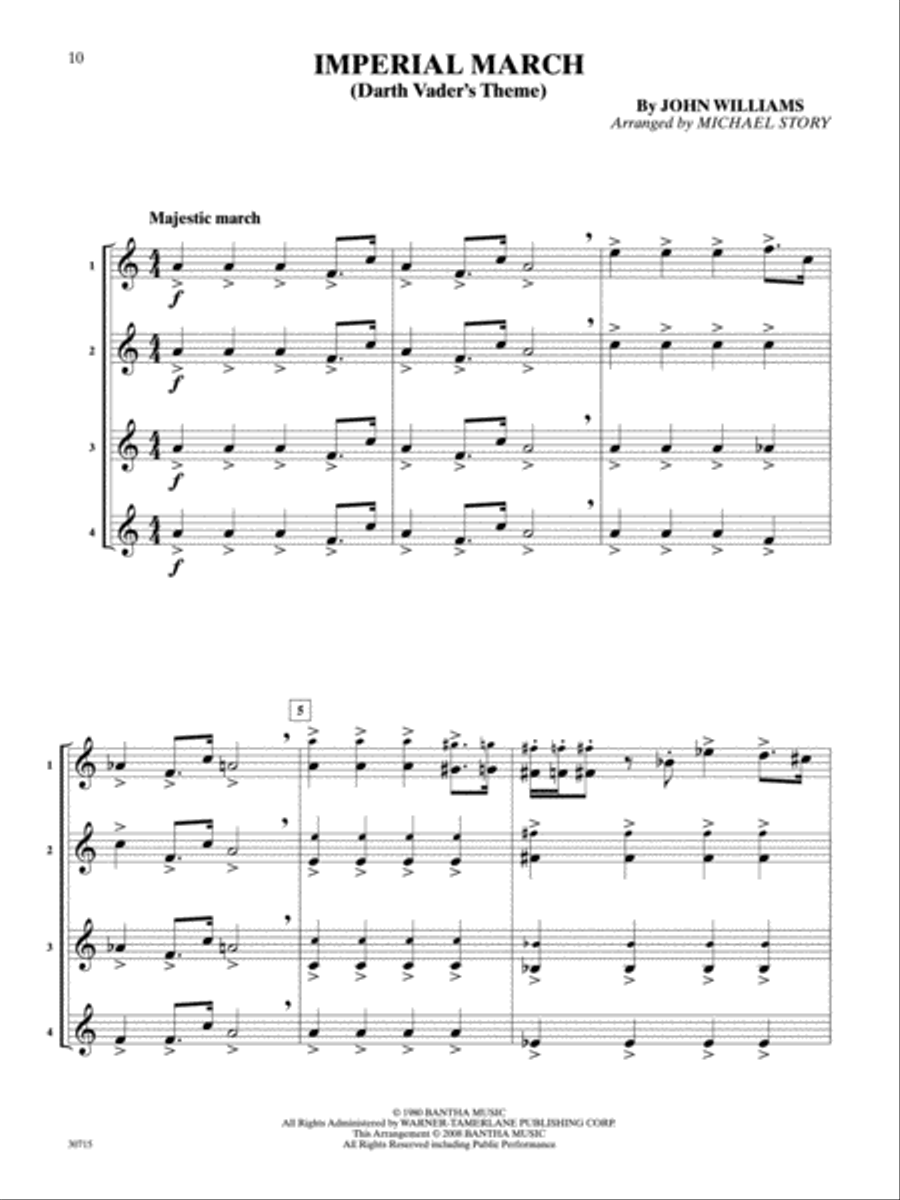 Pop Quartets for All Small Ensemble scores gallery preview page 2