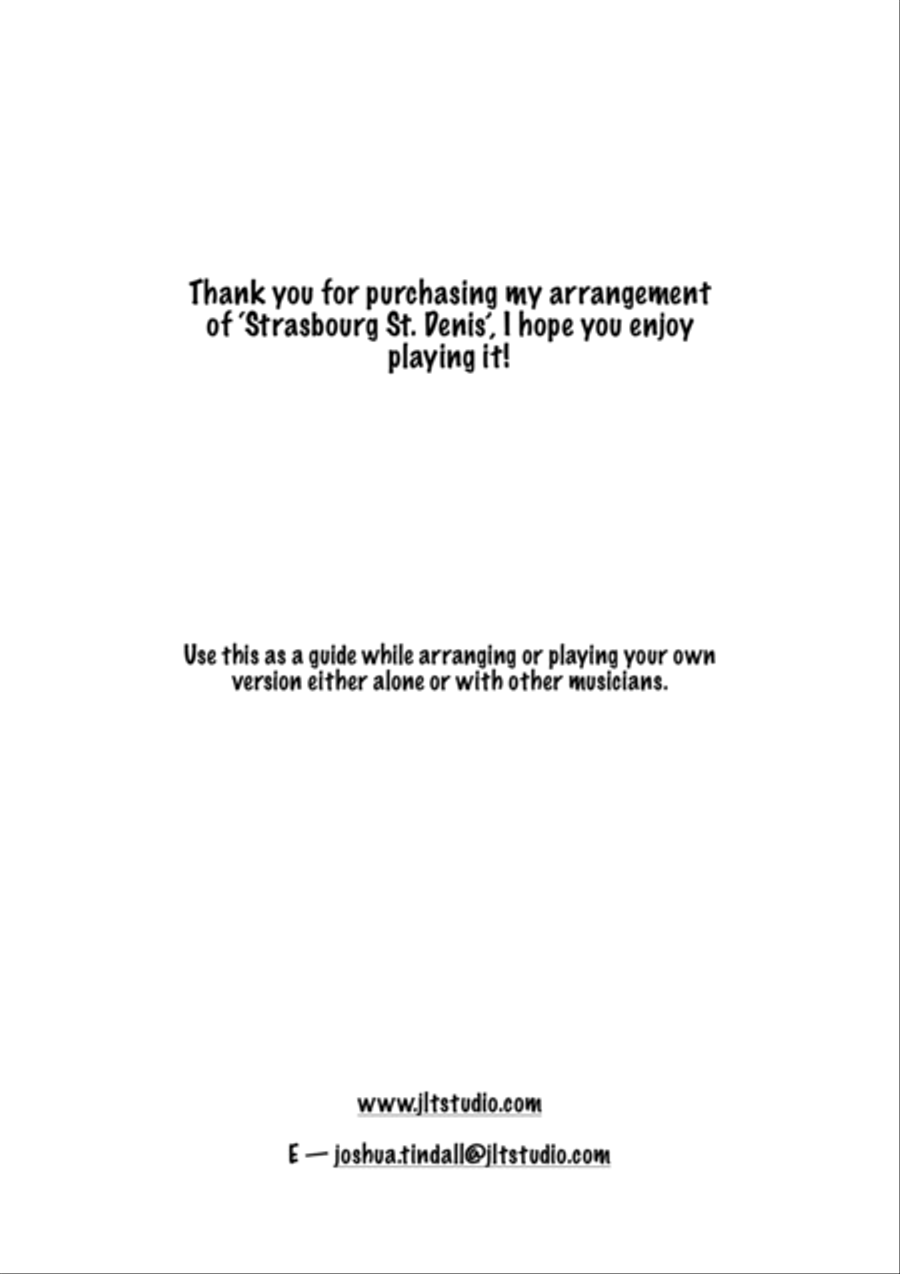 Strasbourg St. Denis Strasbourg St. Denis Jazz Ensemble scores gallery preview page 2