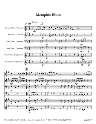 Memphis Blues by Handy for Brass Quartet in Schools