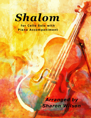 Book cover for Shalom (Easy Cello Solo with Piano Accompaniment)