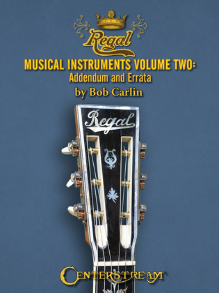 Book cover for Regal Musical Instruments: 1895-1955