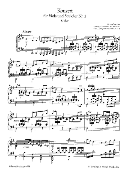 Viola Concerto No. 3 in G major