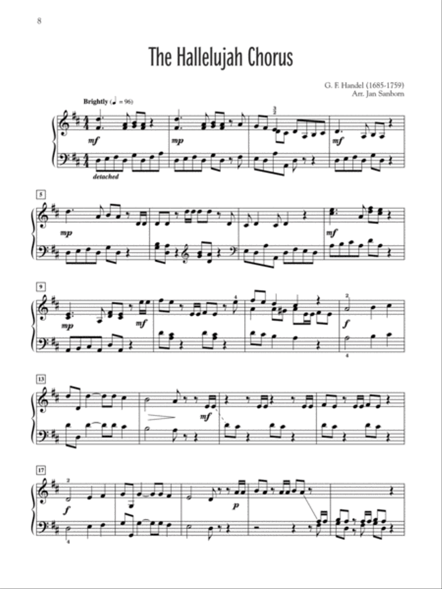 Selections from Handel's Messiah Piano Solo scores gallery preview page 4