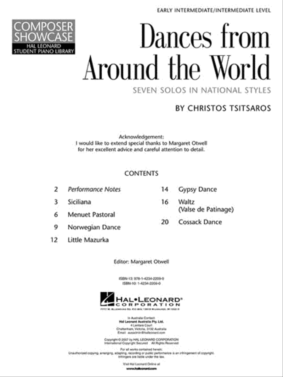 Dances from Around the World Piano Method scores gallery preview page 2