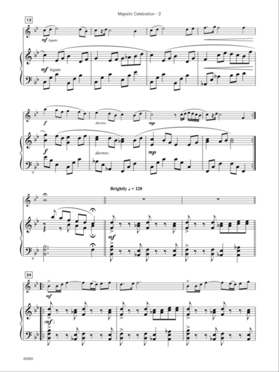 Majestic Celebration (Sound Innovations Soloist, Bassoon) Small Ensemble scores gallery preview page 5