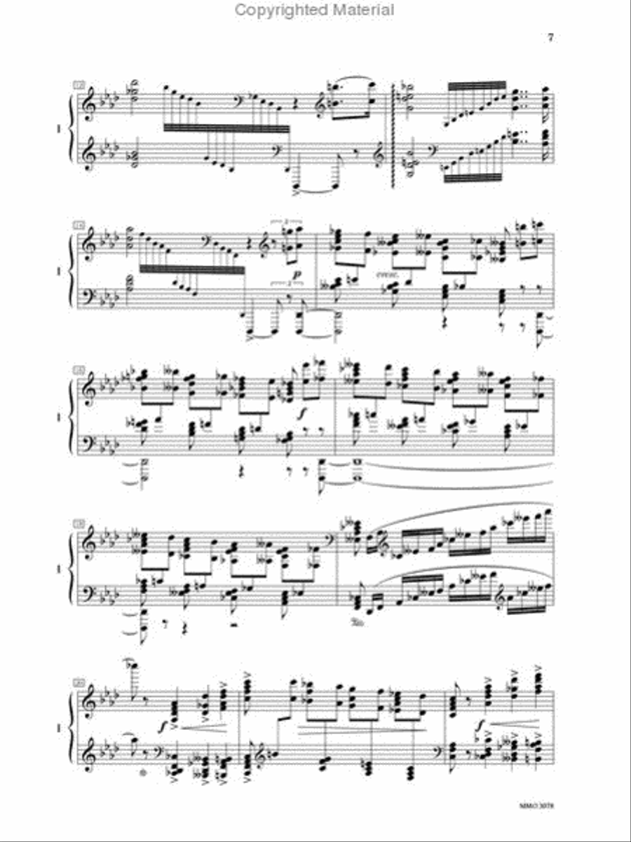Glazunov - Concerto No. 1 in F Minor, Op. 92 Piano Solo scores gallery preview page 3