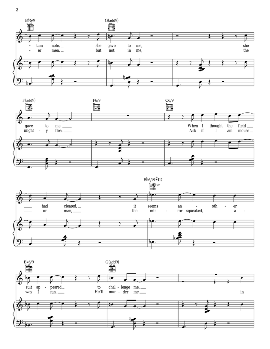 Seven Days Seven Days Piano, Vocal, Guitar scores gallery preview page 2