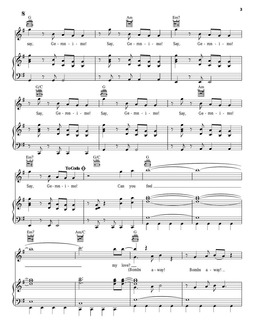 Geronimo Acoustic Guitar scores gallery preview page 3
